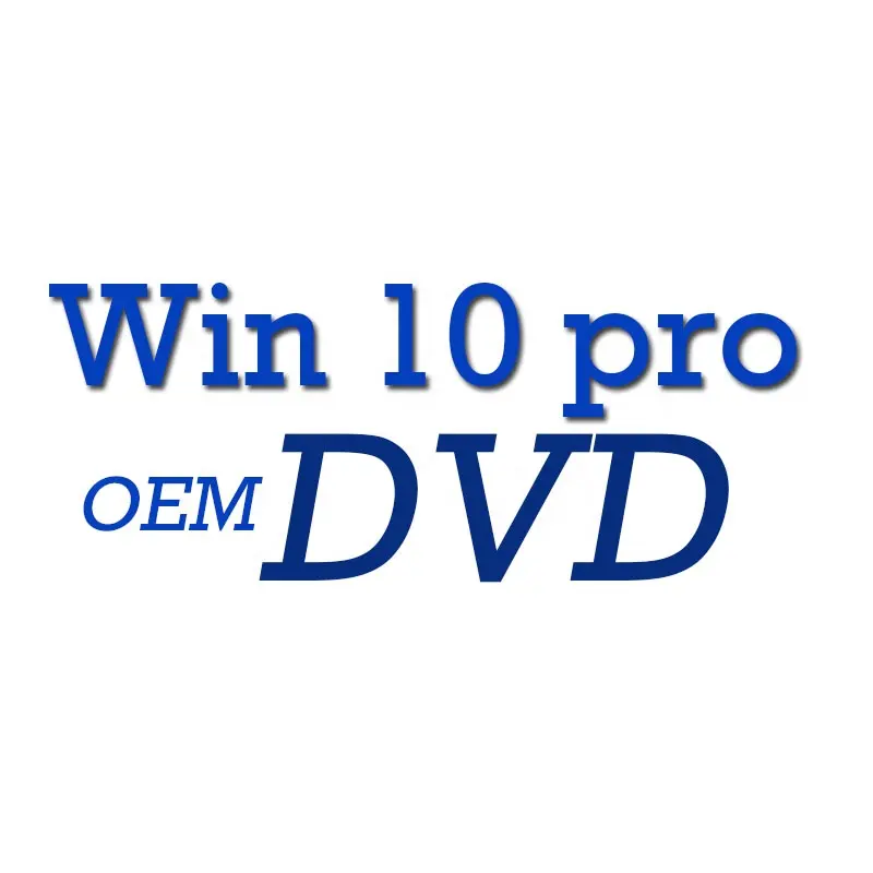 असली विन 10 प्रो ओईएम डीवीडी पूर्ण पैकेज विन 10 प्रोफेशनल ओईएम डीवीडी तेजी से शिपिंग