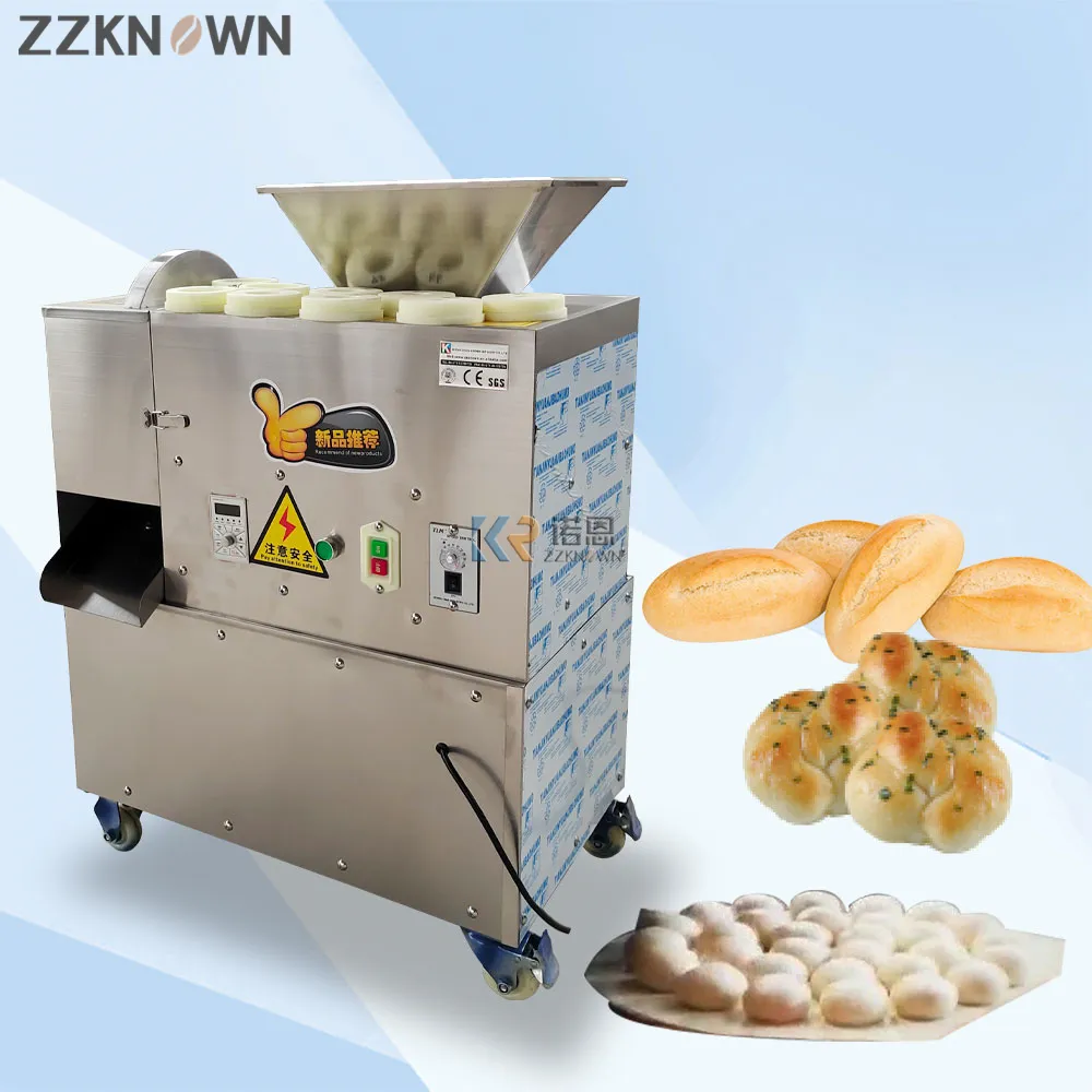 Diviseur de pâte Rounder Food Grade Pizza Bread Cutter Ball Dough Rolling Machine OEM Multi-Function Stainless Steel 120 kg/h