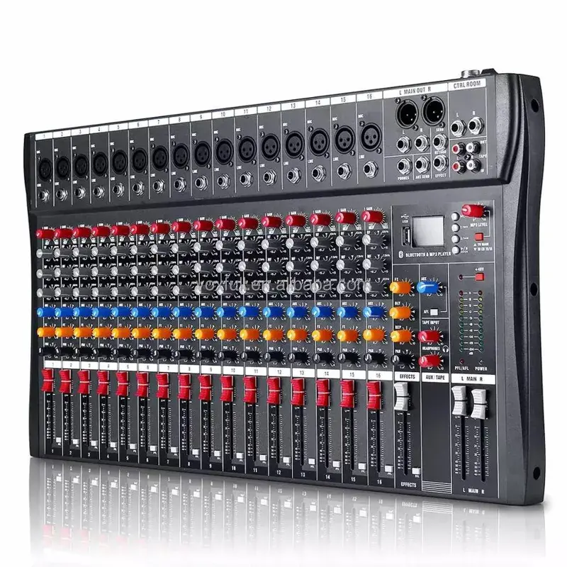 Voxfull CT16 Professional Digital Audio Mixer Sound Mixing Console with 48V Power