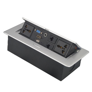 <strong>Multi</strong>-<strong>function</strong> Desktop <strong>Socket</strong> Pop up Hidden <strong>Socket</strong> for Office <strong>With</strong> 2 Universal Power Interface <strong>USB</strong> Charging