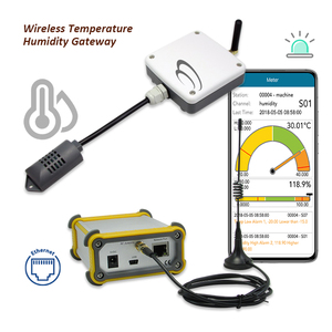 Zigbee датчик движения 64 Канала Беспроводной датчик температуры и влажности TCP шлюз датчик влажности почвы для теплицы - Product Image 1