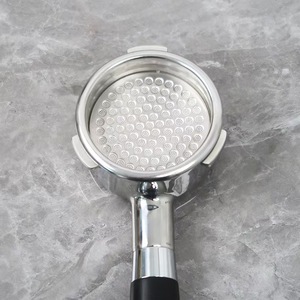 Paslanmaz çelik ikincil su ayırma ağ kazınmış filtre 58.5 toz kase ekstraksiyon filtre çift katmanlı kahve filtreleri - Product Image 5