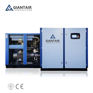 Giantair เครื่องอัดอากาศแบบ75Kw 8Bar 100Hp 12.2m 3/นาทีแม่เหล็กถาวรอัจฉริยะตัวแปรความเร็วสกรูลม - Product Image 1