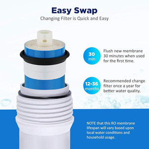 Reemplazo de filtro de ósmosis inversa de filtro de agua 2012-150GPD para sistema purificador de agua RO de 5 etapas - Product Image 5