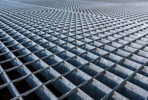 Outdoor Zinc-Plated Galvanized <strong>Steel</strong> <strong>Grating</strong> for Manhole Cover Driveway Staircase Bearing Bar Grid Serrated Surface Walkways
