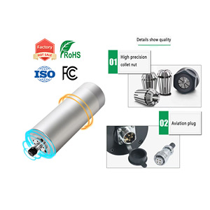 数控LY 3.2kw ER20新型木工机床主轴，带电机和轴承核心部件 - Product Image 4