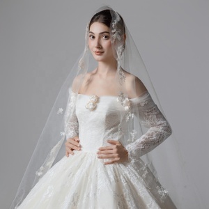 सुरुचिपूर्ण सरल और मीठा एकल-कंधे की ब्राइडल शादी पोशाक पोशाक भव्य डिजाइन समर्थन - Product Image 6