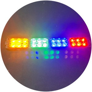 โมดูล LED 12V 650-720LM ความสว่างสูง LED สีแดง + น้ำเงินแฟลช180*26มม. ไฟด้านข้างรถยนต์12V 24V ไฟกระพริบโมดูล LED - Product Image 1
