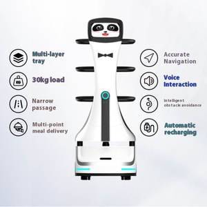 Robot de evitación de obstáculos automático directo de fábrica, Robot de servicio de restaurante de entrega de alimentos, Robot de camarero - Product Image 2