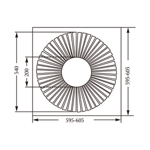 Sistema HVAC in acciaio circolare turbinio soffitto diffusore coperture di sfiato con lame fisse