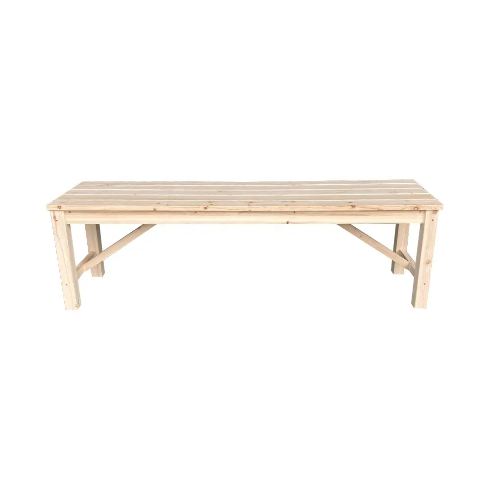 Fabricant professionnel banc extérieur rue minimaliste Chine sapin banc en bois