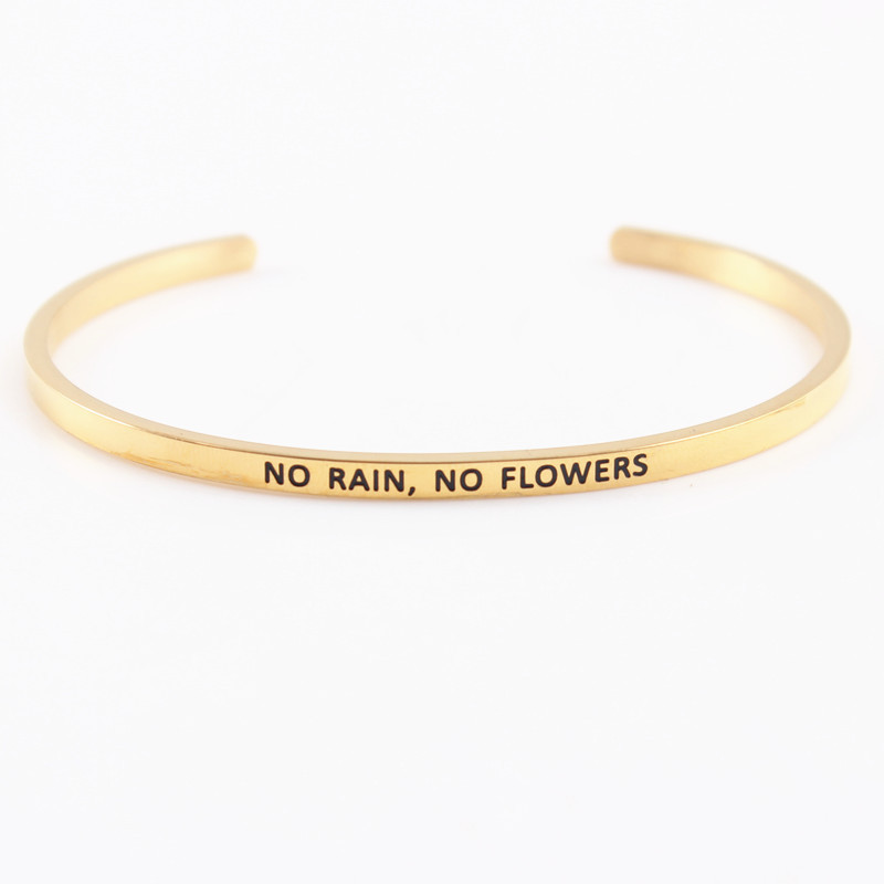 Pas de pluie, pas de fleurs.