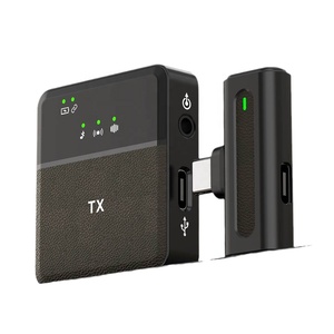 デュアルSX92.4GワイヤレスミニラベリアマイクSX9マイクインタビューMicrofoneInalambrico Microfono for Mobile Phone Type c3.5 - Product Image 1
