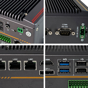 Lingchen Intel CPU 4 * LAN 4 * COM 1 * DP DDR4 Mini PC Fanless Rugged Embedded Industrial BOX Computer - Product Image 4
