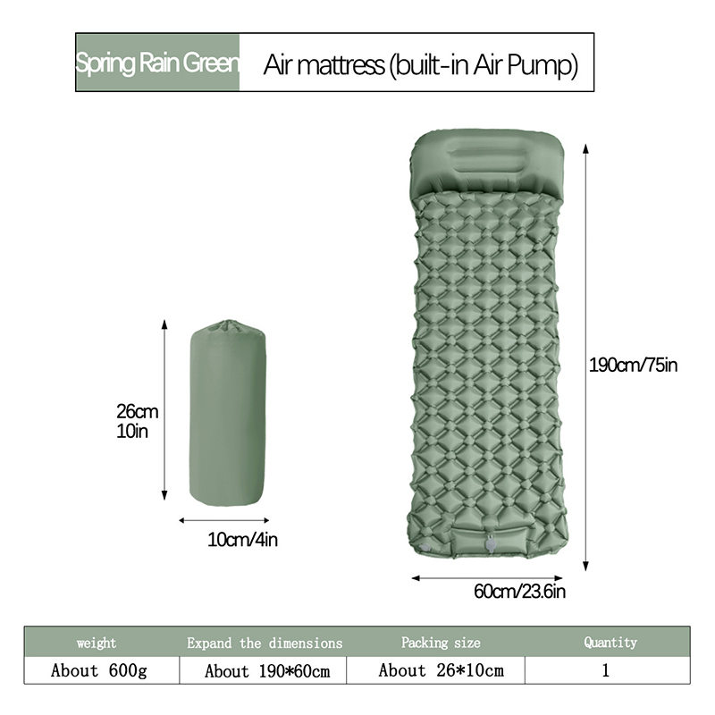 Light Green- built in air pump
