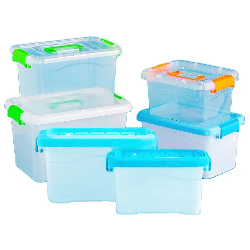 Nuova scatola di immagazzinaggio di plastica del giocattolo dei piccoli bambini di qualità superiore di vendita per i giocattoli contenitore di plastica trasparente multifunzione minimalista