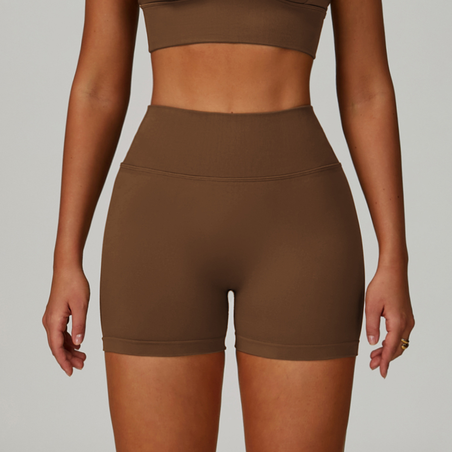 dark brown shorts