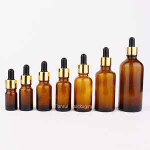 Özelleştirmek 5ml 10ml 15ml 20ml 30ml 50ml 100ml şık Amber cam 2 oz uçucu yağ için cam damlalık şişeleri saç serum şişe - Product Image 4