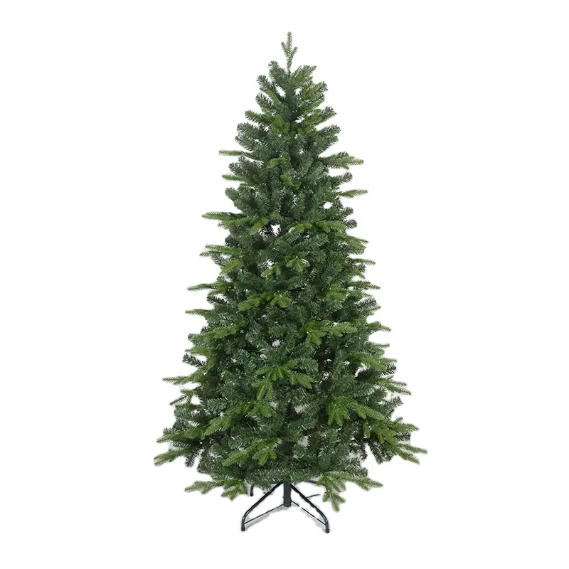 Árbol de Navidad Artificial de 7 pies de PVC, ramas densas mezcladas, verde, decoración de Navidad, buena calidad, venta al por mayor, buen precio