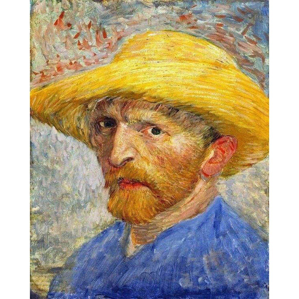Autoportrait avec un chapeau de paille