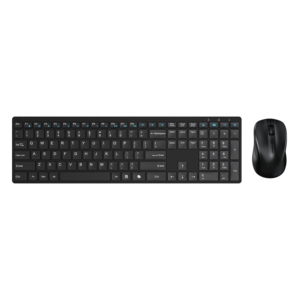 Combo de teclado y ratón inalámbricos de tamaño completo al por mayor para PC/ordenador portátil, teclas multimedia, batería seca, MacOS/Windows/Android