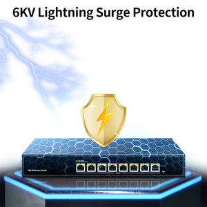 10GbE交换机，8x10G RJ45 Base-t端口160G带宽，即插即用非托管10g网络交换机 - Product Image 5