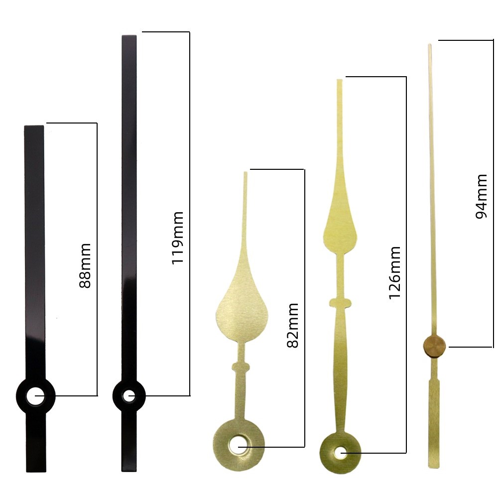 2 pairs of clock hands-3 for 12.5 inches clock