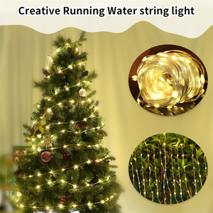Luces de decoración de hadas de cadena Led al aire libre con luces de cadena Led de Navidad con pilas alimentadas por energía solar - Product Image 5