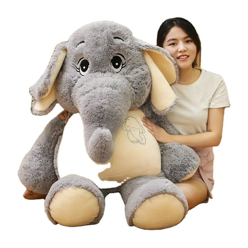 Venta al por mayor barato de moda suave elefantes juguete animal salvaje