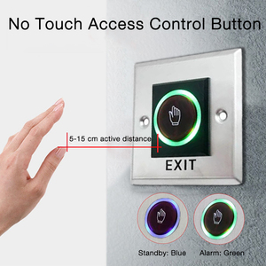 Controllo accessi n. O/n. C/COM rilascio della porta di emergenza pulsante interruttore di uscita Touchless pulsante di uscita senza tocco acciaio inossidabile - Product Image 4