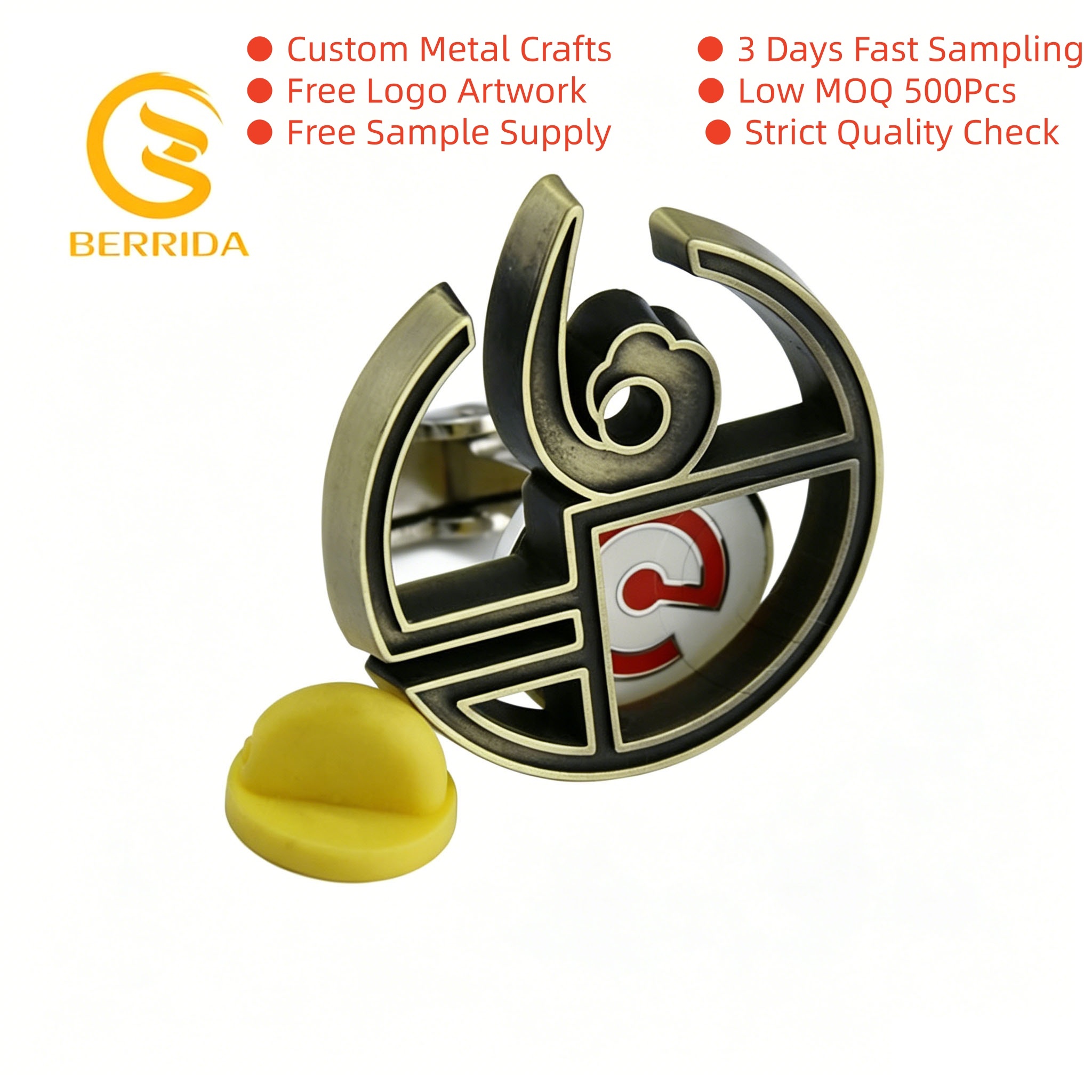 Broche à motif creux oriental
