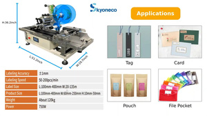 Skyone 890FK-PMAutomatic Desktop-Etikett ier maschine für flache Oberflächen mit Datumscode-Drucker und Seiten trennungs gerät - Product Image 4
