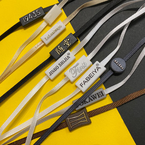 Hanging Label Silk Rope Plastic Hanging Permanent <strong>Hang</strong> <strong>Tags</strong> for Clothes Sealing Wire Silk Custom Logo <strong>Hang</strong> <strong>Tag</strong> <strong>String</strong> - Product Image 5