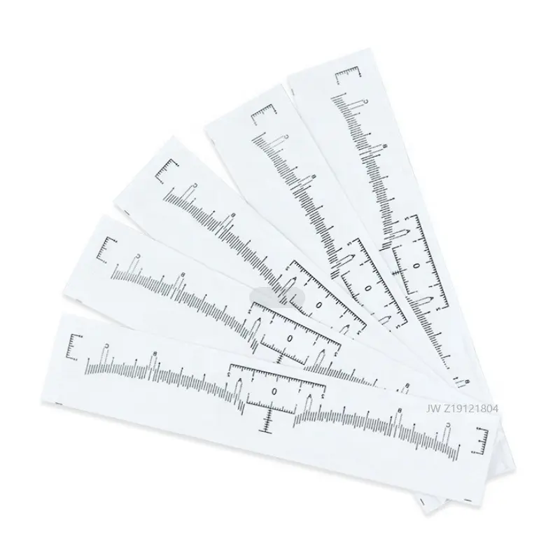 OEM Usa E Getta Sopracciglio Autoadesivo Righello, sopracciglio righello per microblading forniture, Sopracciglio Template Stencil