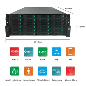 H.265+ 128CH NVR Support 128 CH 4K IP Camera <strong>Input</strong> and <strong>Output</strong> Support Smart Analysis and 24 Hard Drive HDD Network Recorder - Product Image 5