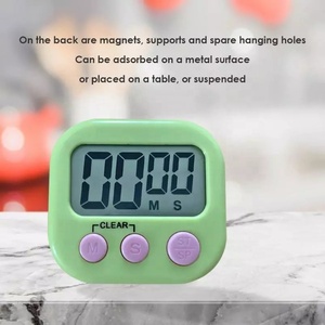 Cronometro del sonno Timer dell'orologio con supporto Mini Display digitale LCD Timer da cucina sveglia con conto alla rovescia da cucina quadrata - Product Image 4