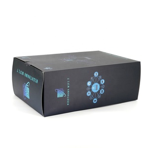 Custom Black Printed Coated Paper Electronics Packaging <strong>Box</strong> High-End Cardboard <strong>Box</strong> for Router Smart Devices Tech Products - Product Image 5
