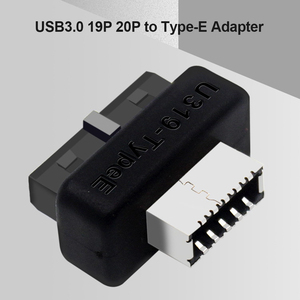 USB3.0 19P/20P to TYPE-E 90度コンバータアダプターUSBヘッダーコンピュータマザーボード用ラップトップフロントタイプCプラグインポート