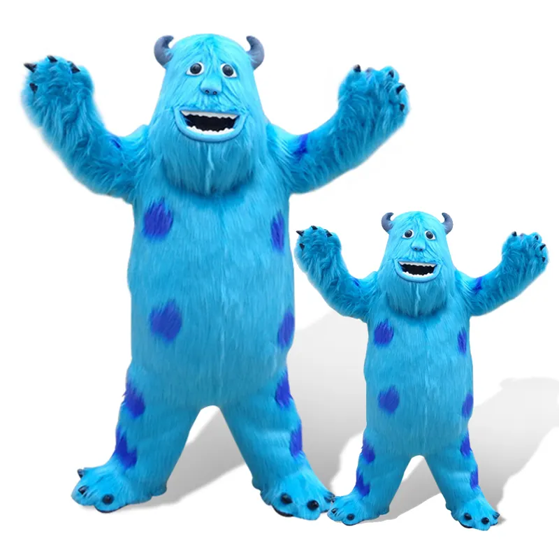 Costume mascotte blu mostro personalizzato di alta qualità animali mascotte costume per cosplay festa costume mascotte personalizzato