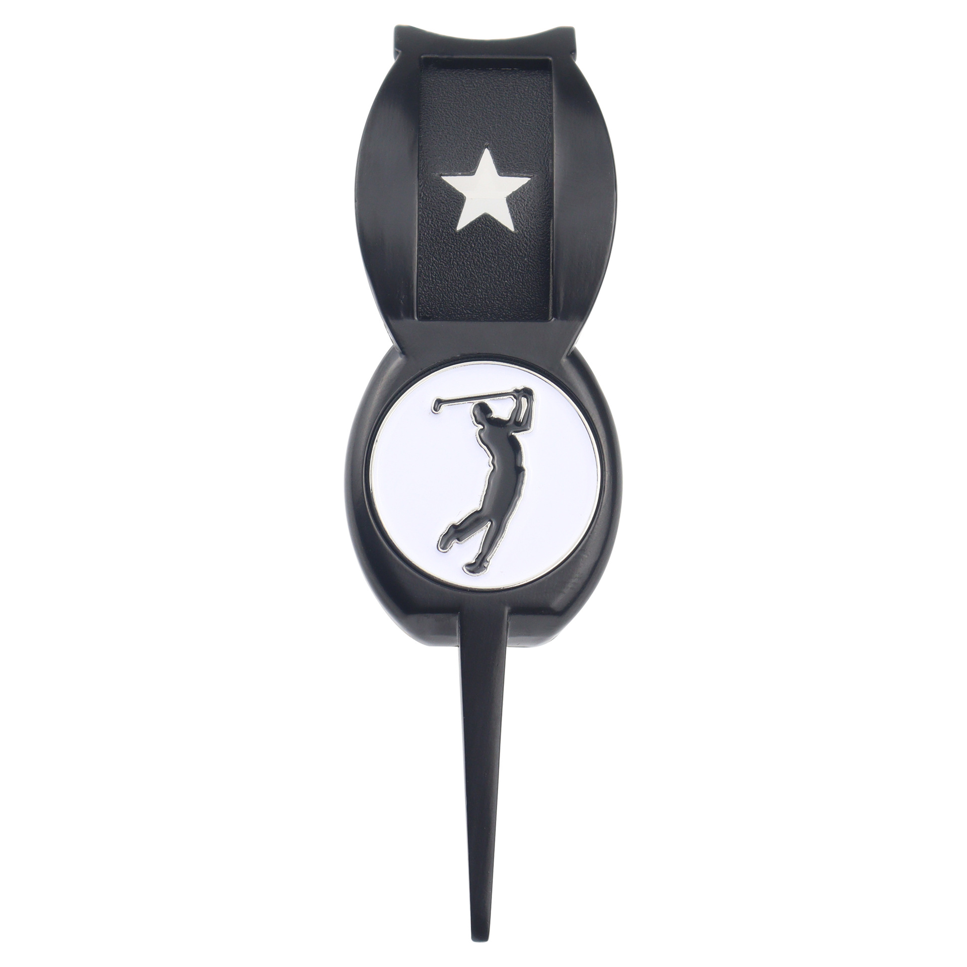 Negro con logo de pelota de hombre.