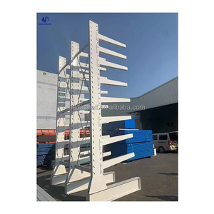 Sistema de estantería en voladizo de almacén de doble cara de varios niveles antioxidante al aire libre para almacenar artículos largos - Product Image 5