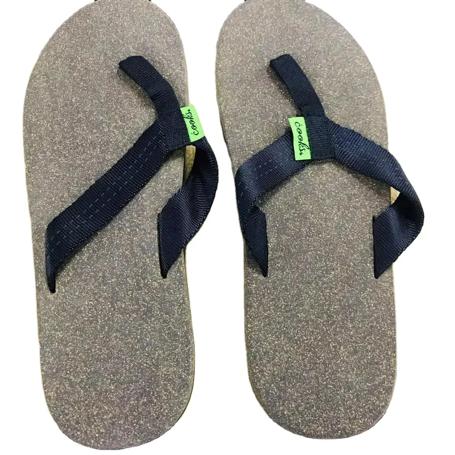 anti-slip high quality fashion popular eva rubber cork material slippers flip flops for men women outdoor Indoor Home Styles