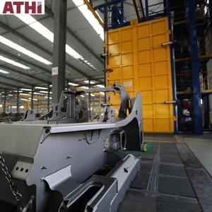 ATHI robotik boya otomatik araba tampon boyama hattı çelik tünel Shot kumlama ve Abrator makinesi elektrikli yakıt kullanılan durum - Product Image 1