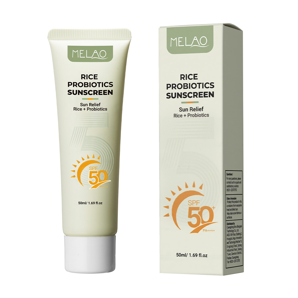 Protector solar con probióticos de arroz