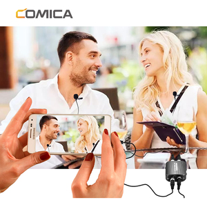 COMICA Micrófono Lavalier desmontable y multifuncional de doble cabezal (para interfaz de 3,5mm y interfaz de teléfono inteligente y computación de interfaz de mm - Product Image 6