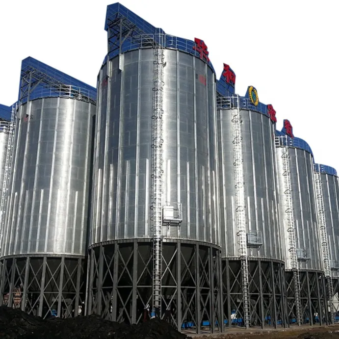 Silos d'acciaio di stoccaggio dell'alimentazione da vendere/silos d'acciaio con il fondo della tramoggia/contenitori della tramoggia