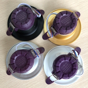 สปอตไลท์ติดเพดาน LED5-10cm 7.5แบบรูเปิดสามสีโคมไฟฝังท้องฟ้าห้องนั่งเล่นไฟดาวน์ไลท์ยุโรป