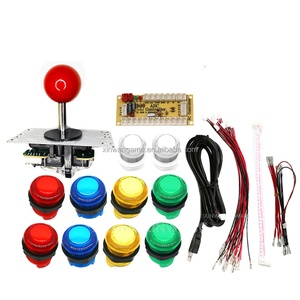 Аркадный джойстик DIY Kit PC Raspberry Pi USB контроллер плата 5 В светодиодные кнопки Sanwa 1P Player Machine оплата монет - Product Image 1