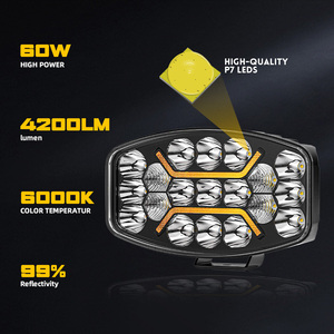 <span class=keywords><strong>LED</strong></span>カーライトワーク<span class=keywords><strong>LED</strong></span>ライトブライトビーム12v24vLEDジープAtv Uaz Suv 4wd4x4トラックトラクターオフロード用