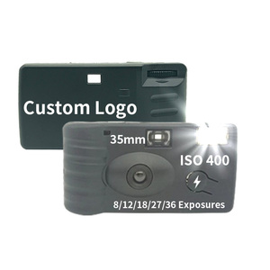 <strong>Bulk</strong> Order Disposable Camera <strong>35mm</strong> 8 Exposures One Time Single Use Wedding Black Film Camera with Flash - Product Image 2